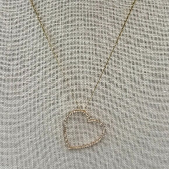 Lana Jewelry Jewelry - Lana Jewelry 14K Gold Flawless Heart Necklace